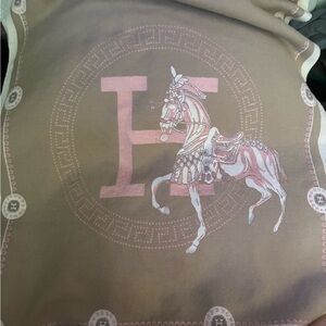 Wool And Cashmere Scarf With “H” Logo